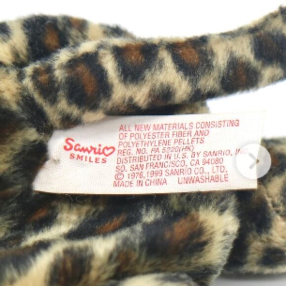 💮2/$60💮 Vintage Hello Kitty Sanrio Smiles Leopard Costume 1999 - Picture 4 of 4